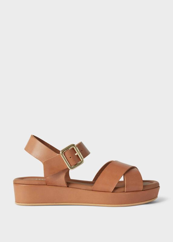hobbs tan sandals