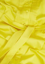 Carsington Cotton Shirt Dress, Sun Yellow, hi-res