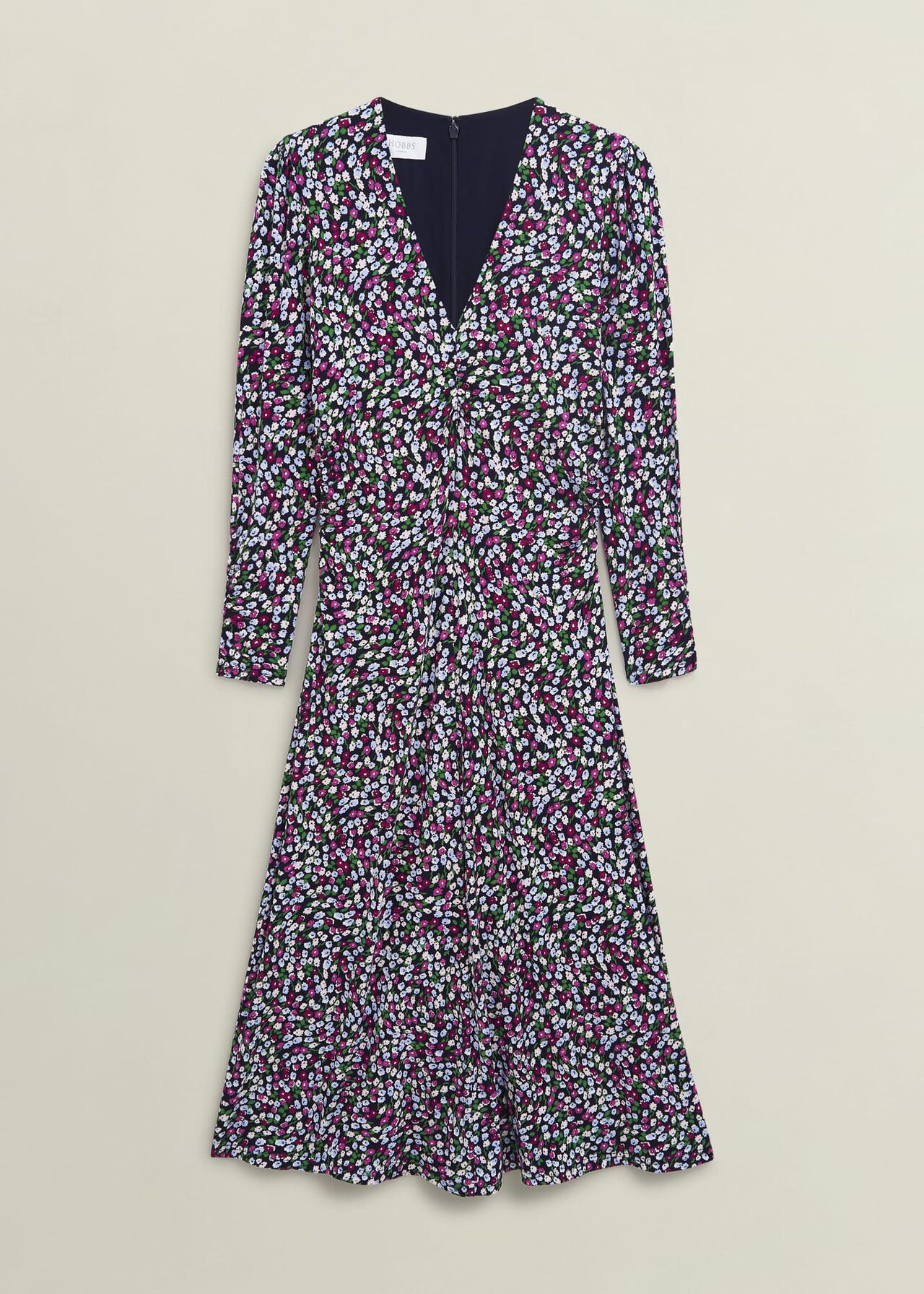 Petite Flo Jersey Dress, Pink Multi, hi-res