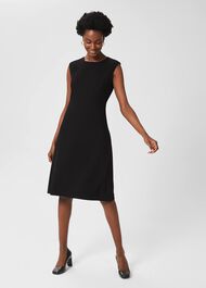 Ophelia Aline Dress, Black, hi-res