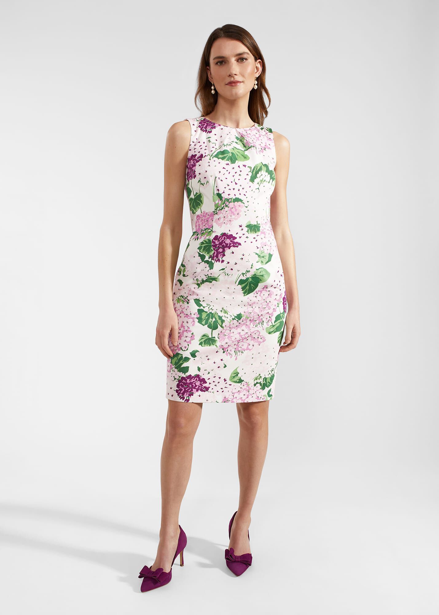 Hobbs fiona dress ivory multi online