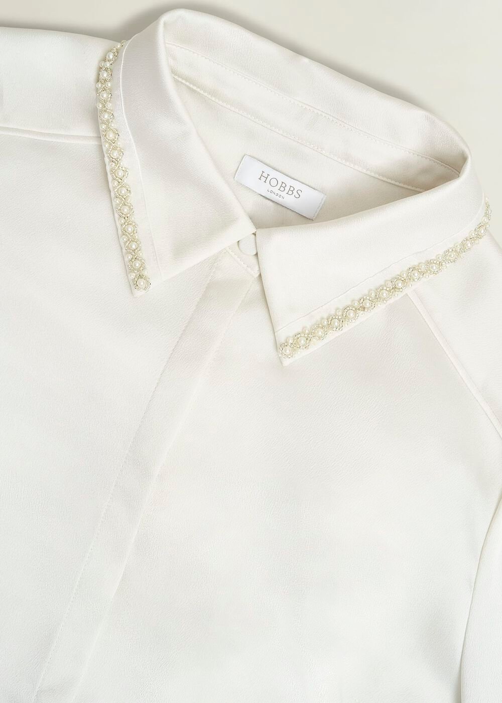 Maisey Embelished Shirt, Ivory, hi-res
