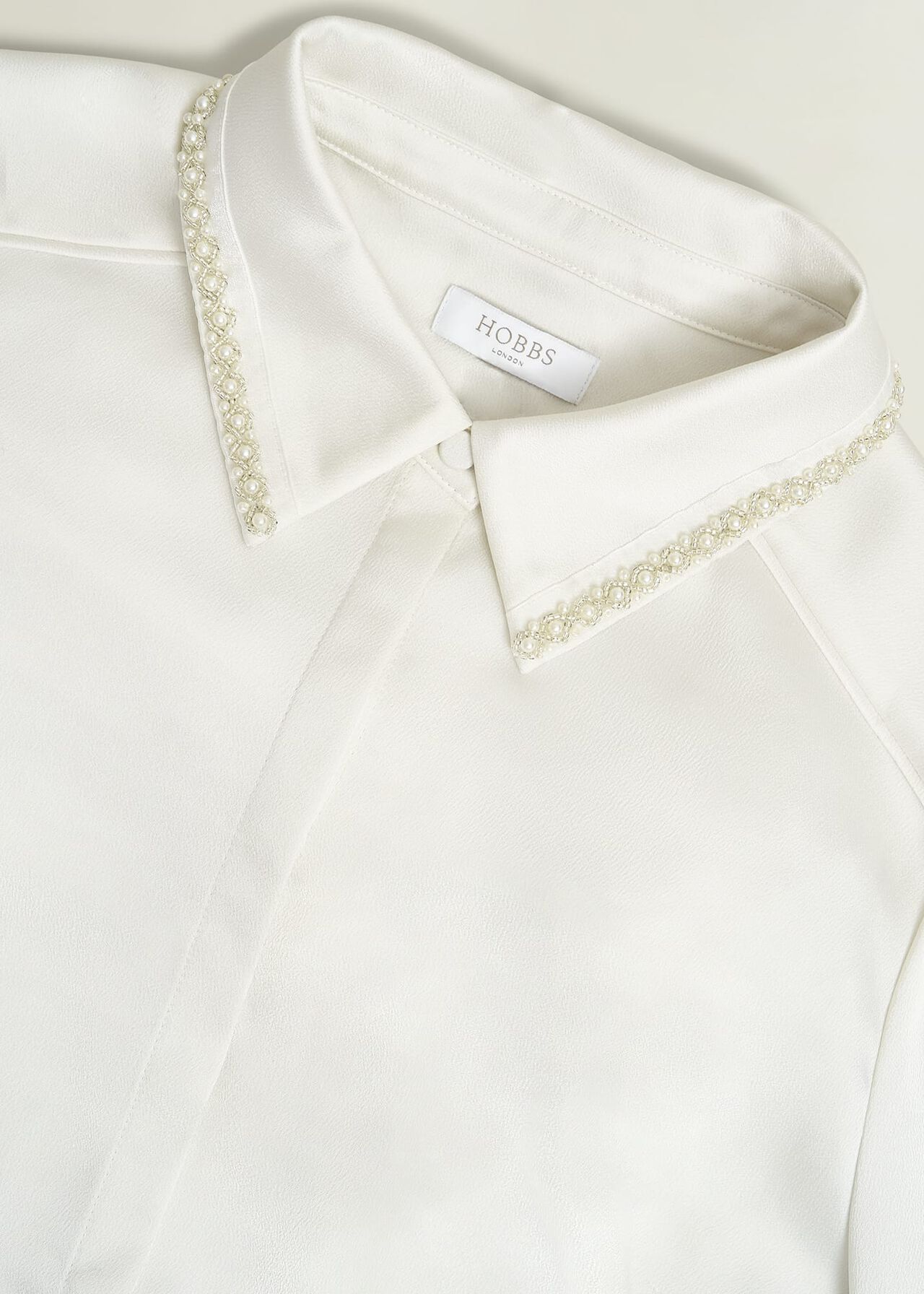 Maisey Embelished Shirt, Ivory, hi-res