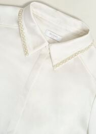 Maisey Embelished Shirt, Ivory, hi-res
