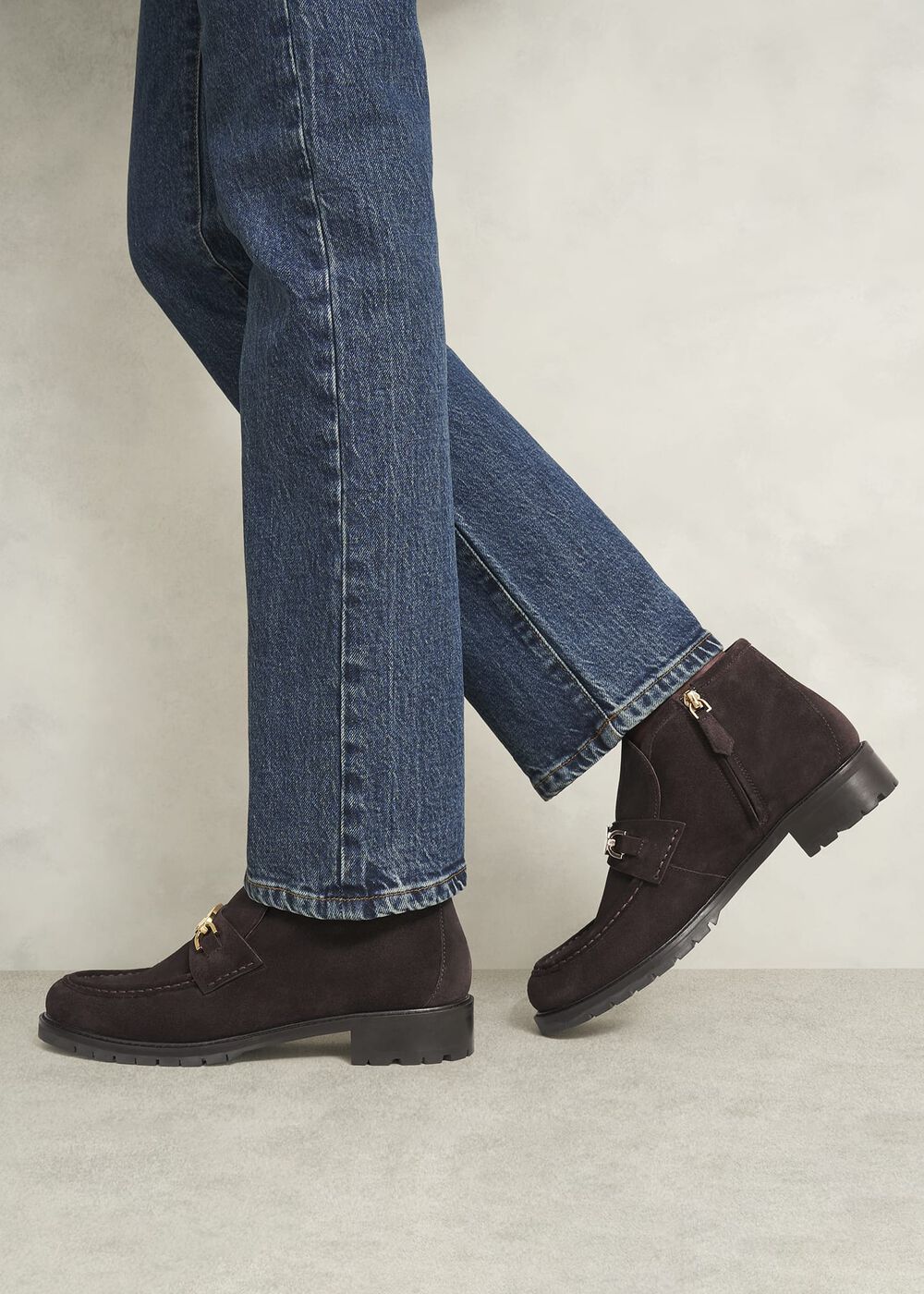 Astrid Ankle Boots, Chocolate Brown, hi-res