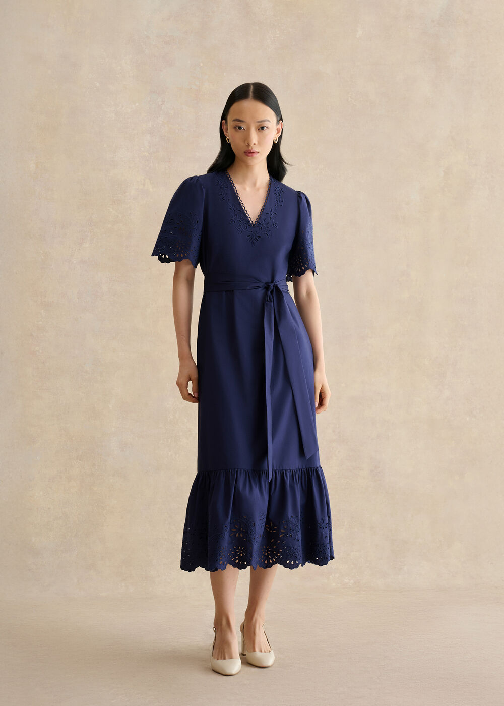 Meghan Dress, True Navy, hi-res