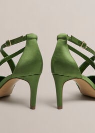 Marissa Satin Courts, Bay Leaf Green, hi-res