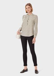 Liza 7/8 Trouser With Cotton, Black, hi-res