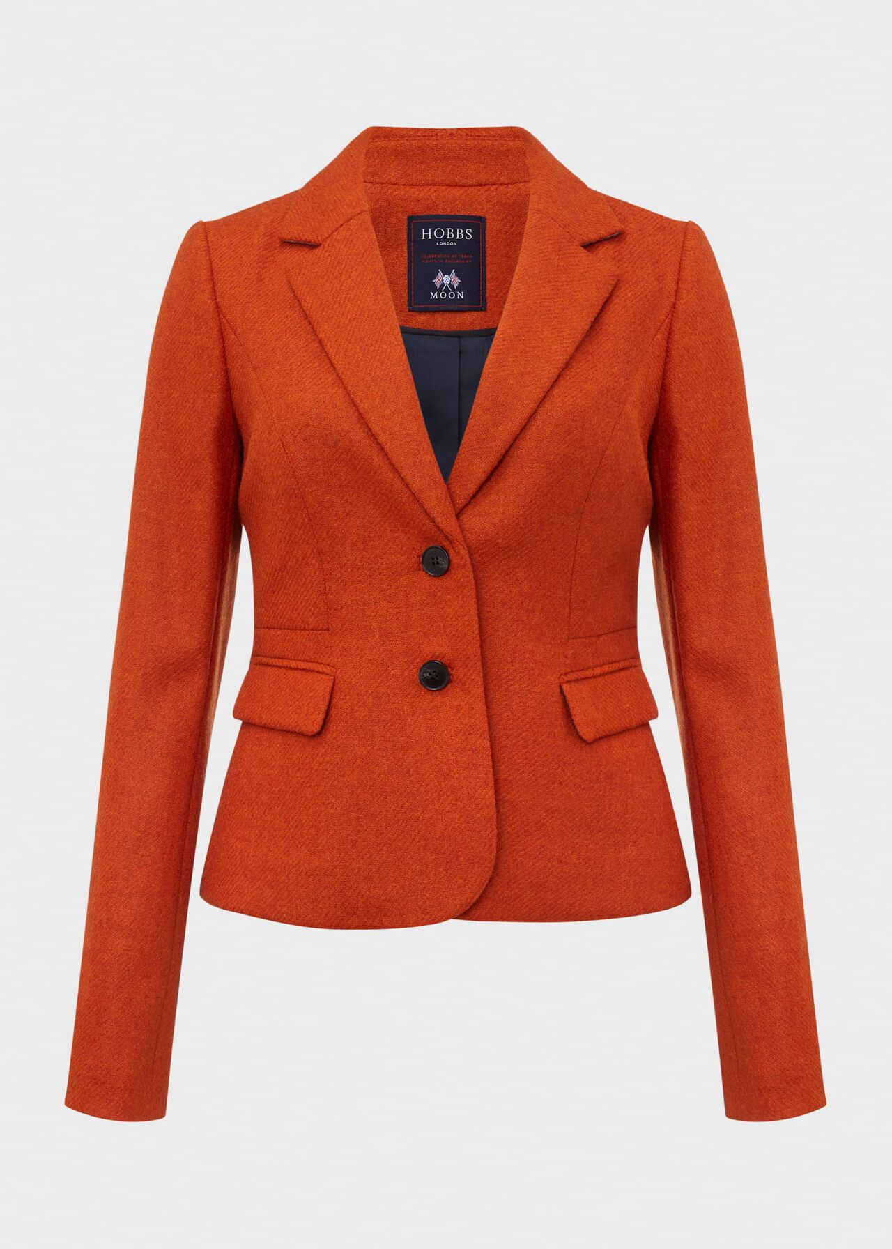 Petite Hackness Wool Jacket, Orange, hi-res