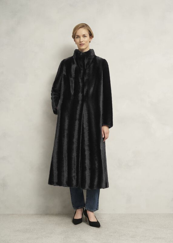 Misha Faux Fur Maxi Coat