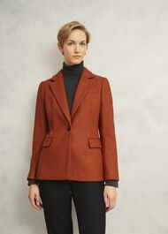 Jess Wool Jacket, Orange, hi-res