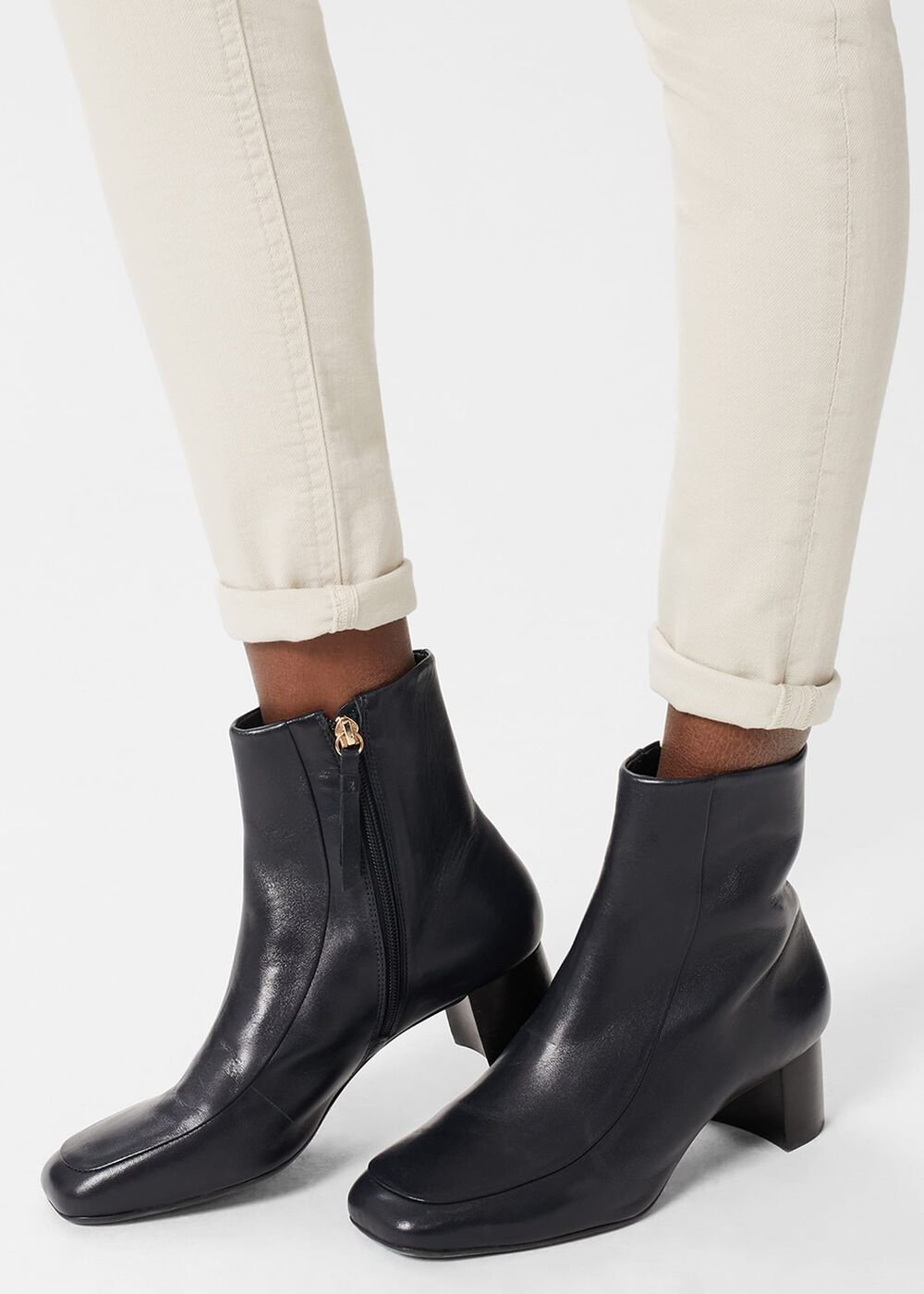 Ottilie Ankle Boot, Navy, hi-res
