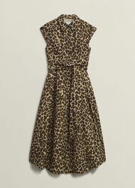 Hurst Leopard Shirt Dress, Brown Multi, hi-res