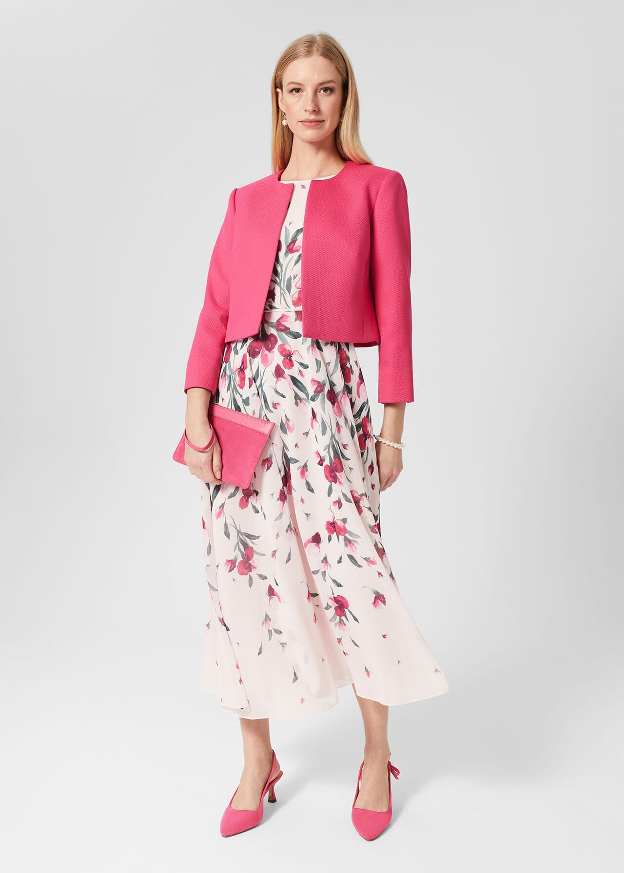 Julia Sling Back, Bright Pink, hi-res