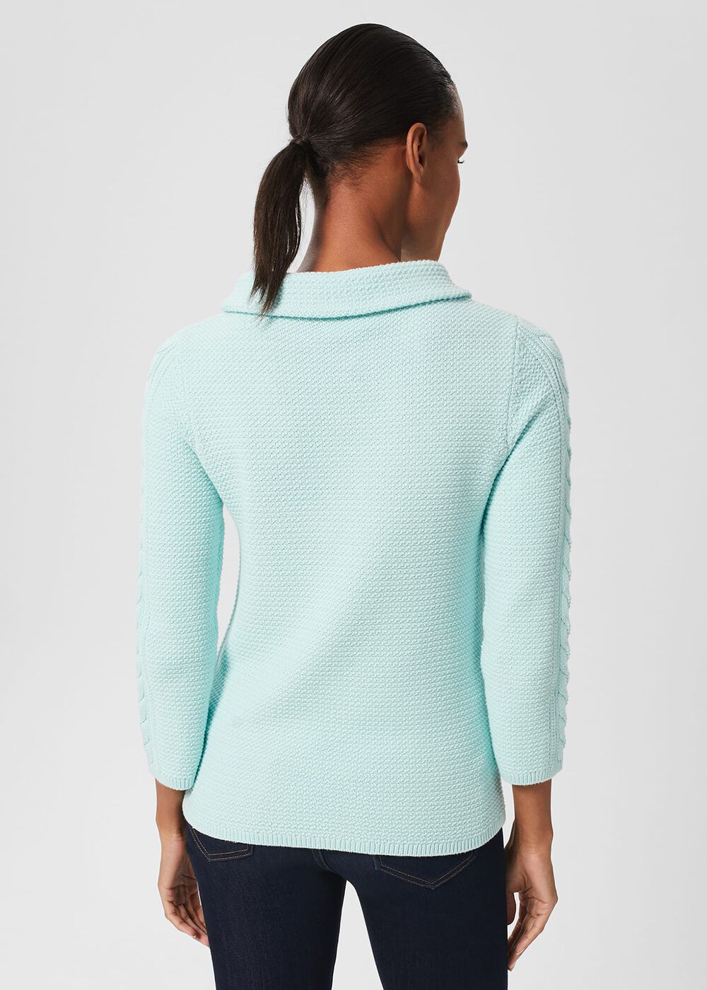 Camilla Cotton Jumper, Clearwater Blue, hi-res
