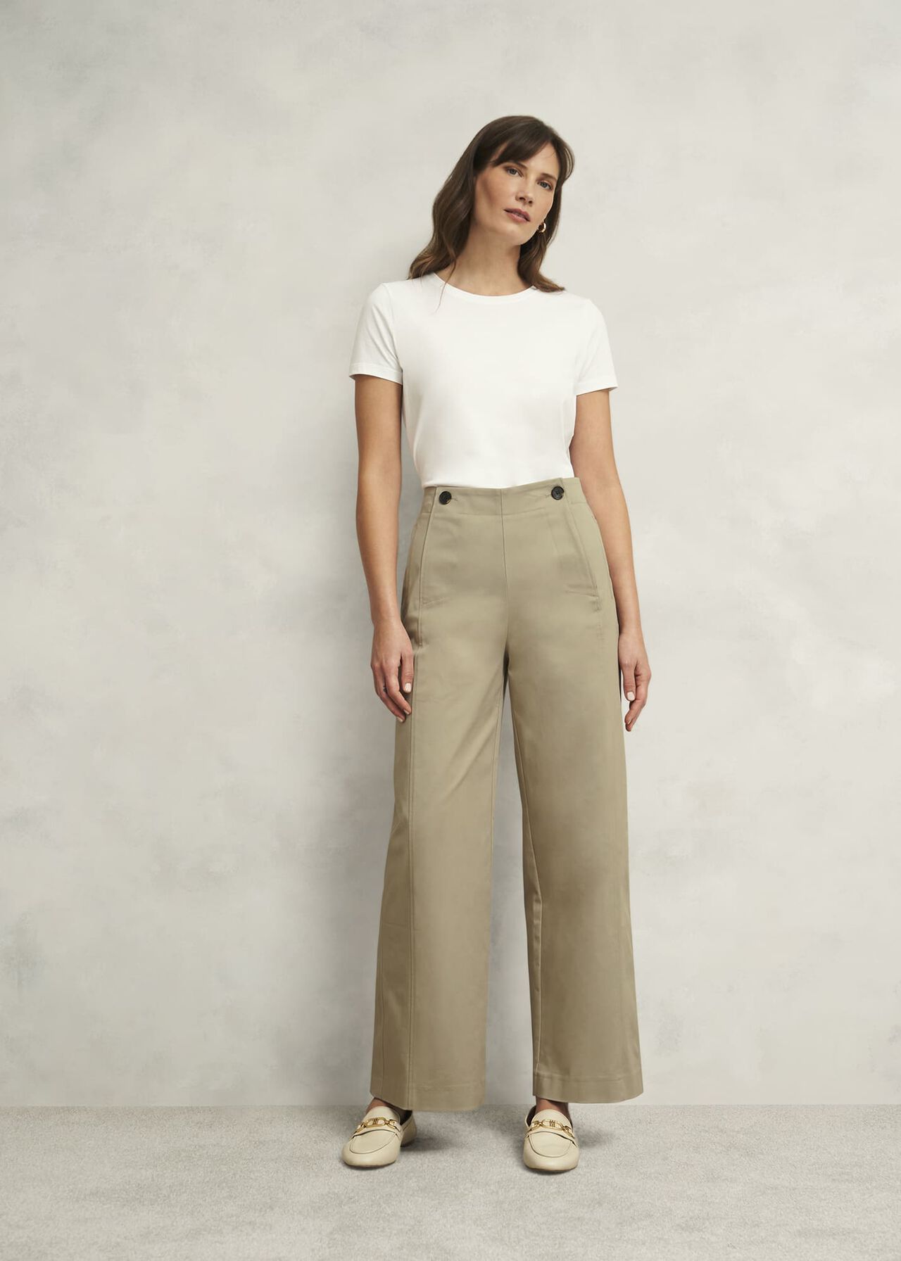 Kimmi Crop Trousers, Neutral, hi-res