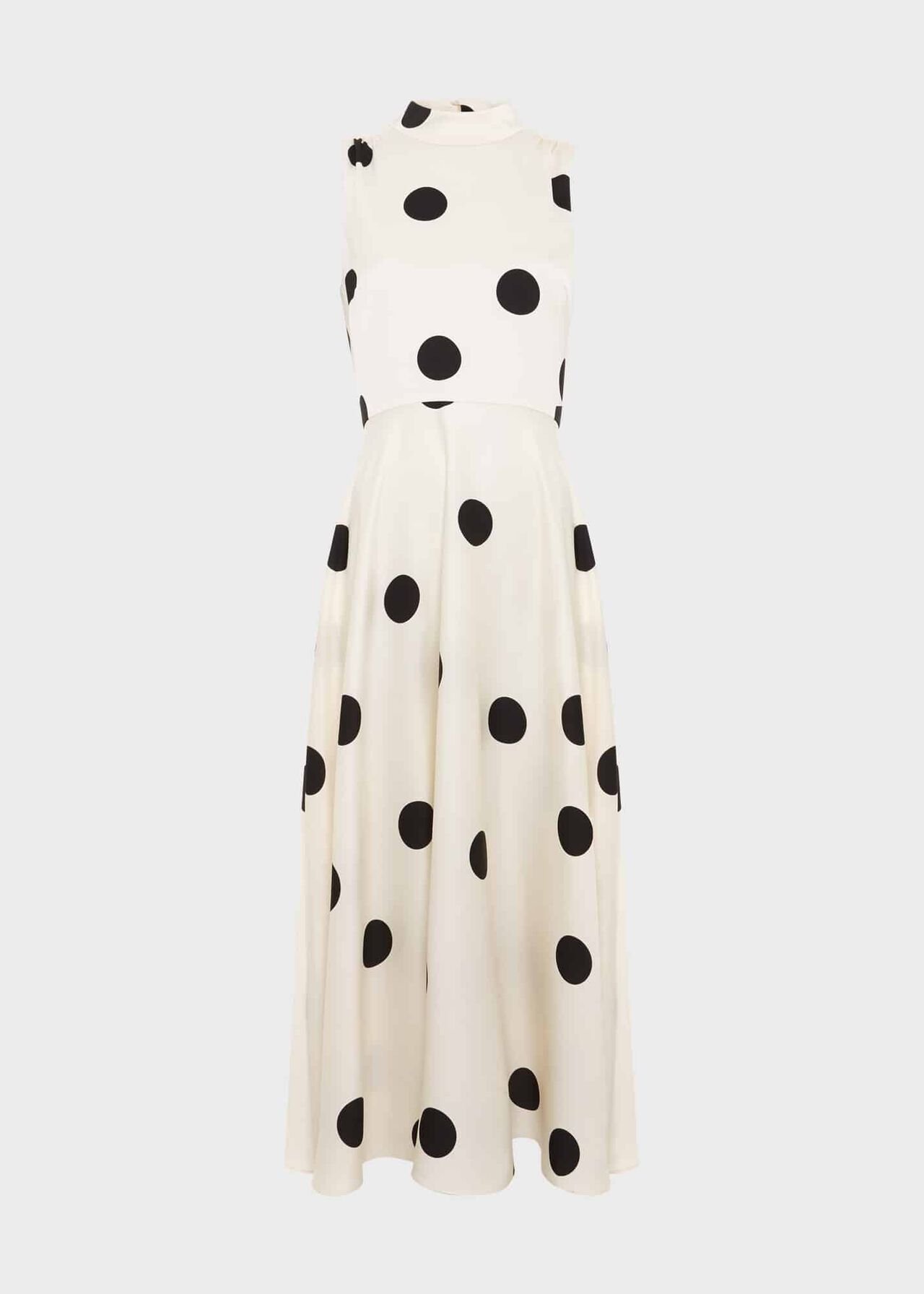 Petite Mia Spot Dress, Cream Black, hi-res