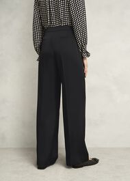 Howley Wide Trousers, Black, hi-res