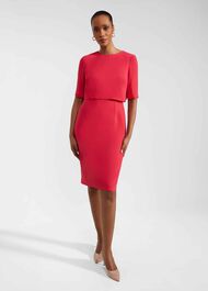 Penelope Dress, Rouge Pink, hi-res