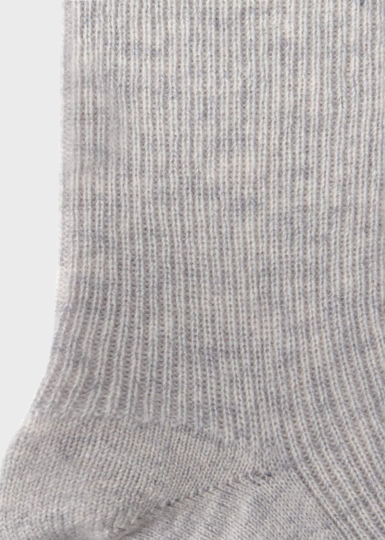 Mabel Cashmere Sock, Pale Grey, hi-res