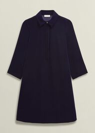 Velvet Marciella Dress, Midnight Navy, hi-res