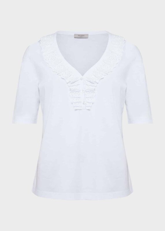 Demi Broderie Top