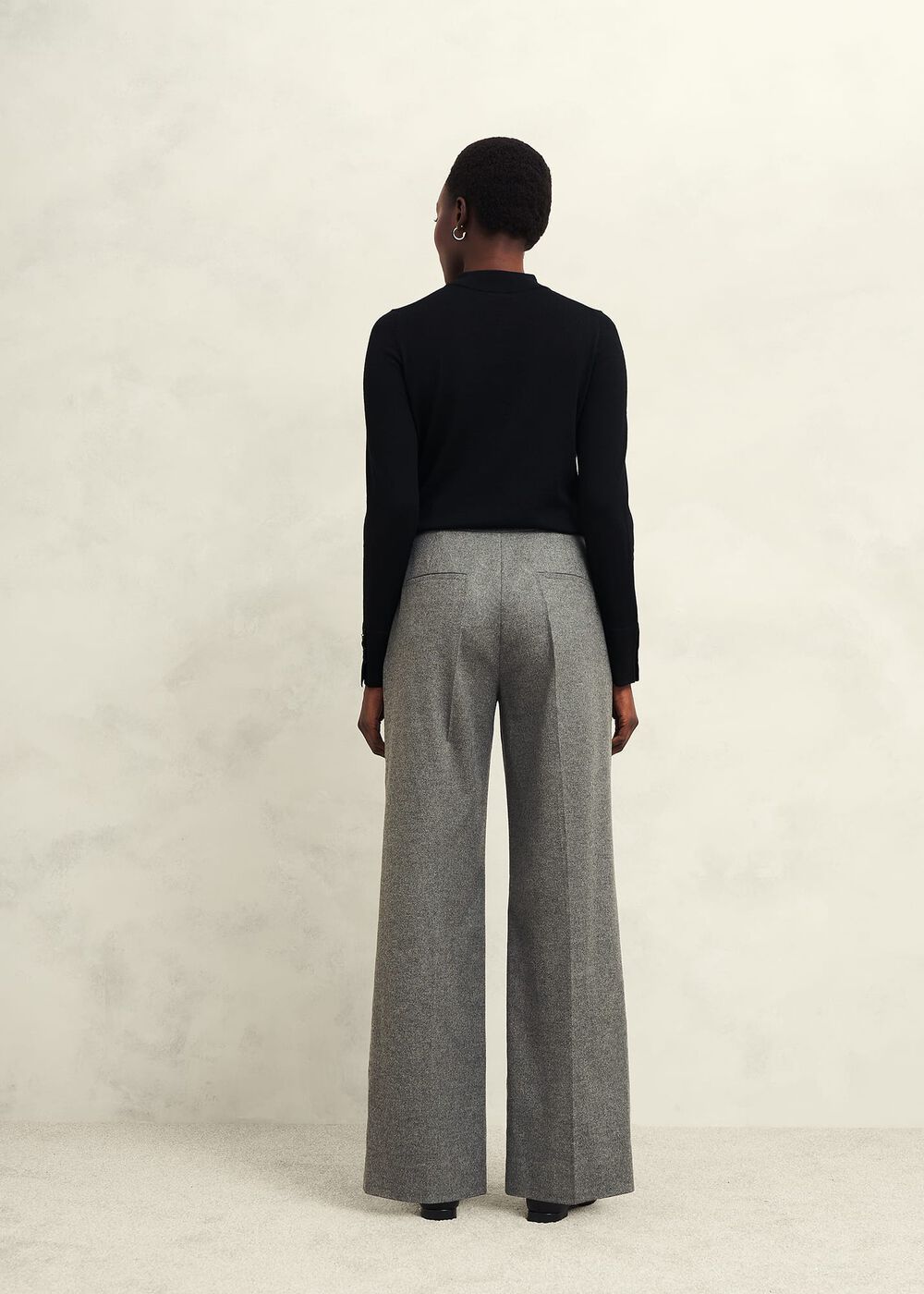 Bella Merino Wool Sweater, Black, hi-res