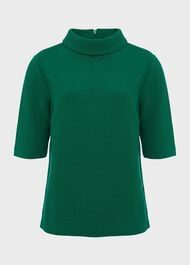 Tali Textured Top, Malachite Green, hi-res