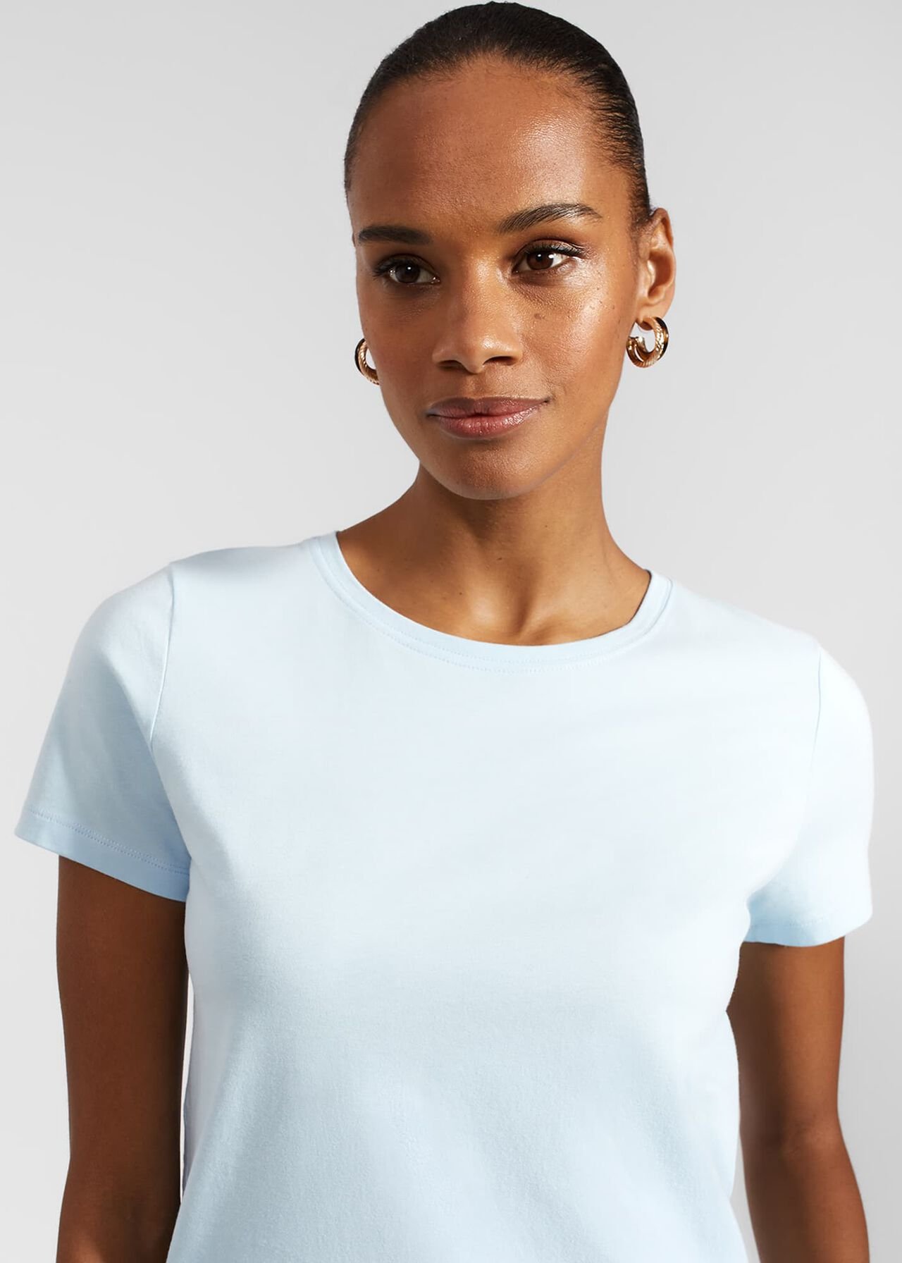 Pixie Cotton T-Shirt, Mineral Blue, hi-res