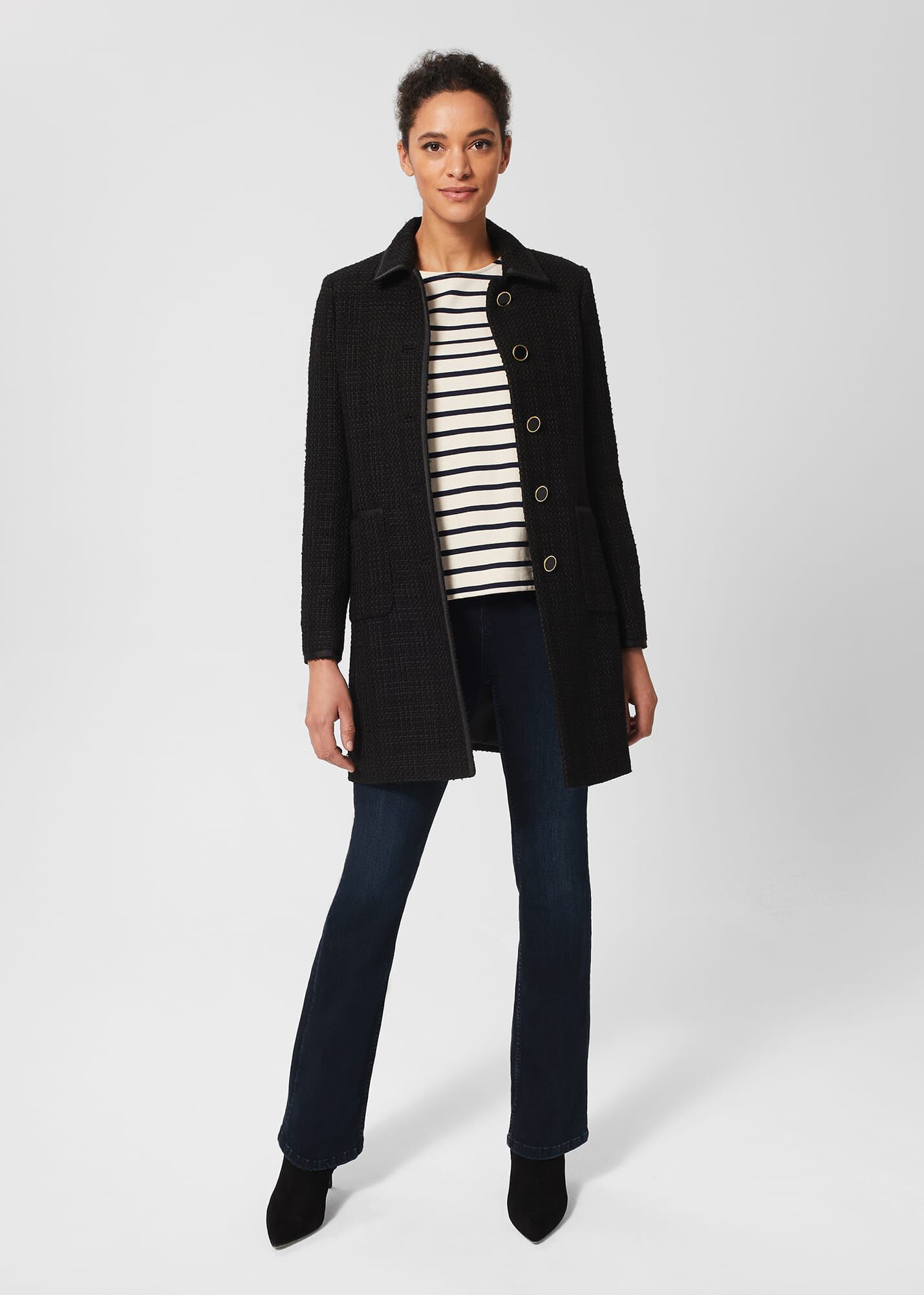 Hobbs tweed coat outlet