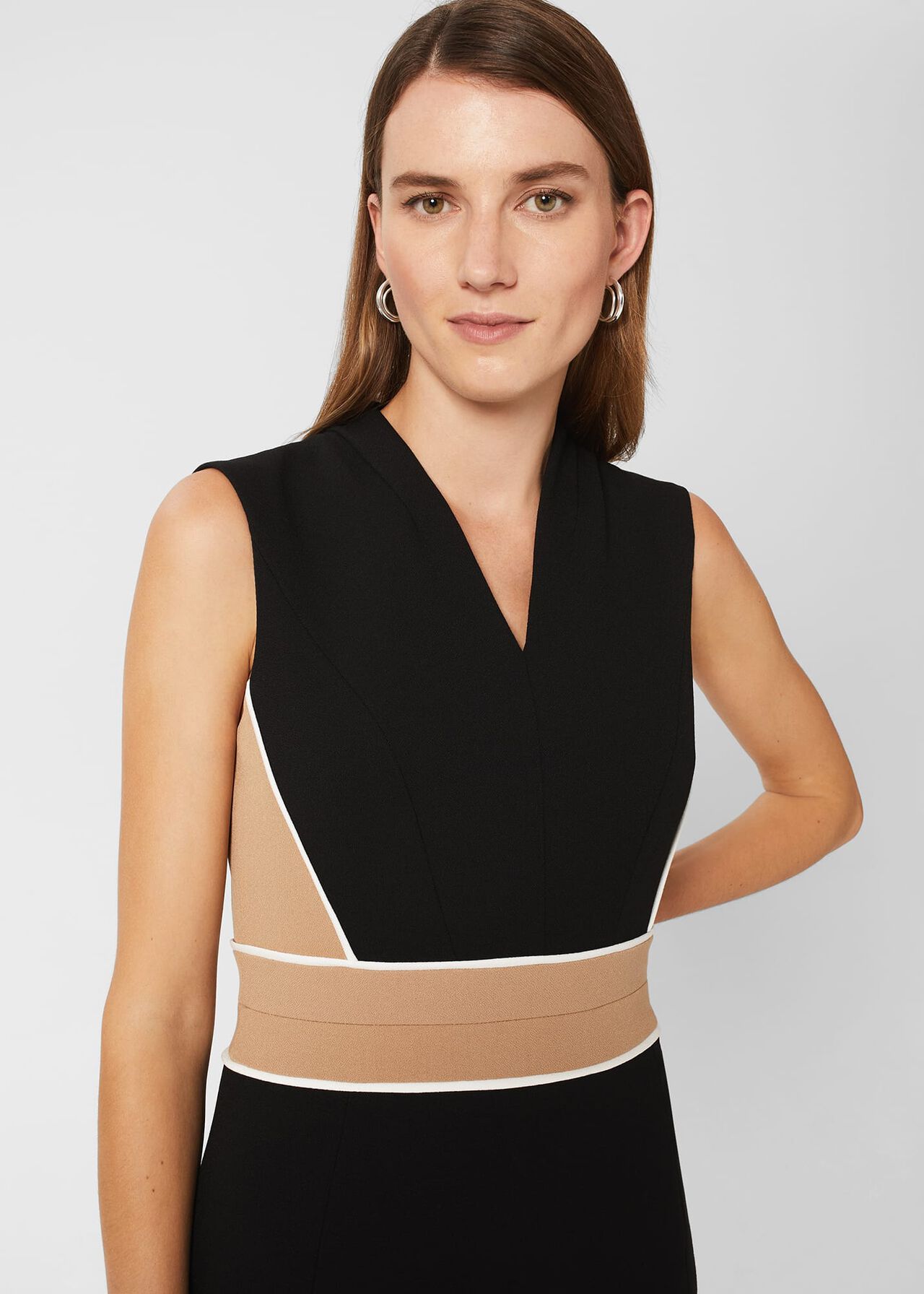 Fatima Dress, Black Camel, hi-res