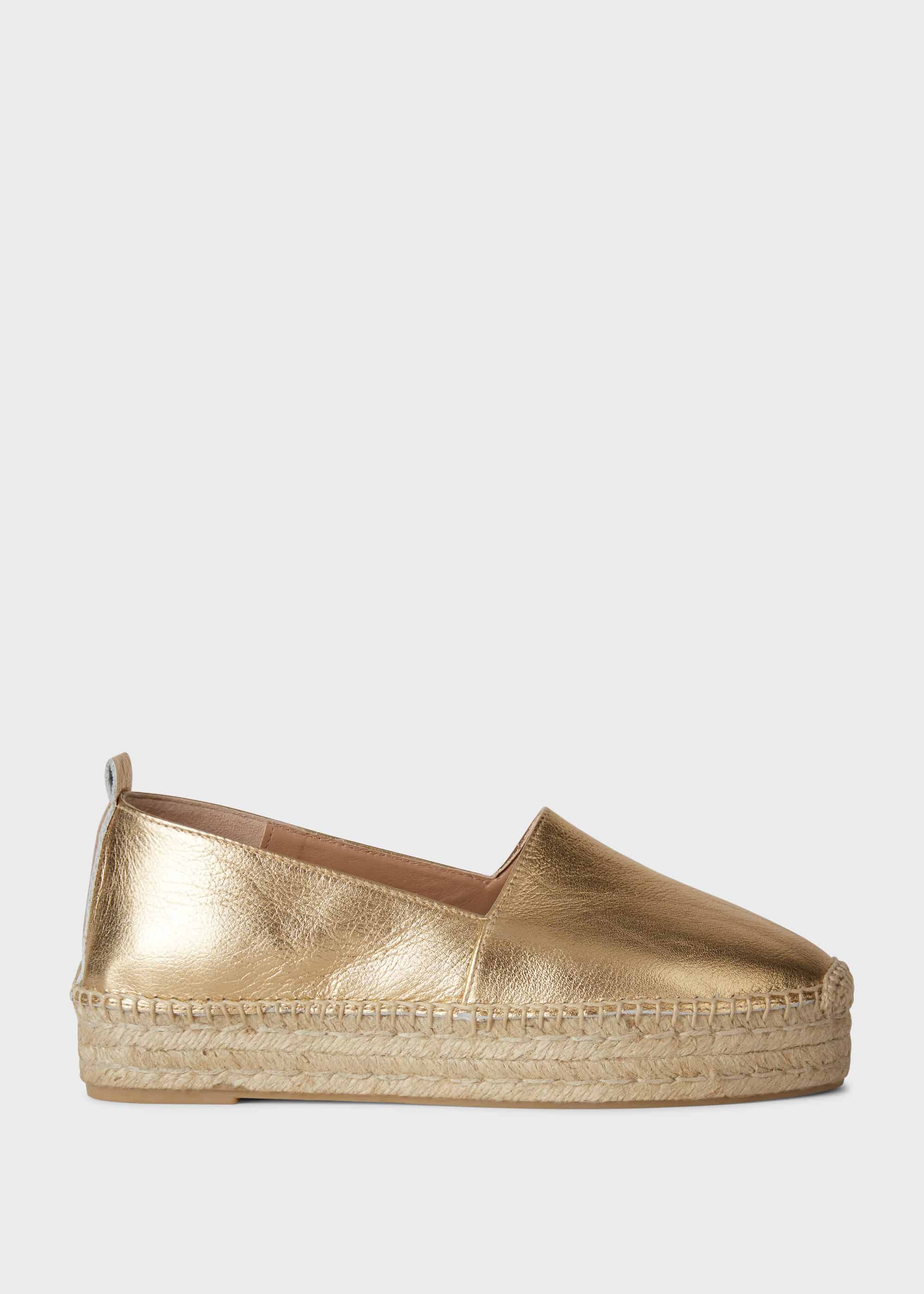 Alicia Leather Platform Espadrilles | Hobbs