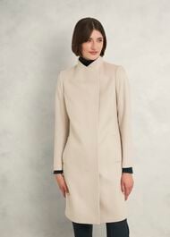 Marissa Wool Coat, Buff Grey, hi-res