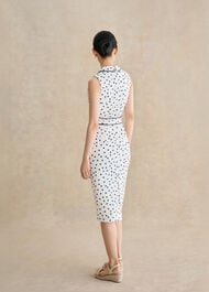 Nancy Spot Shift Dress, Ivory Midnight, hi-res