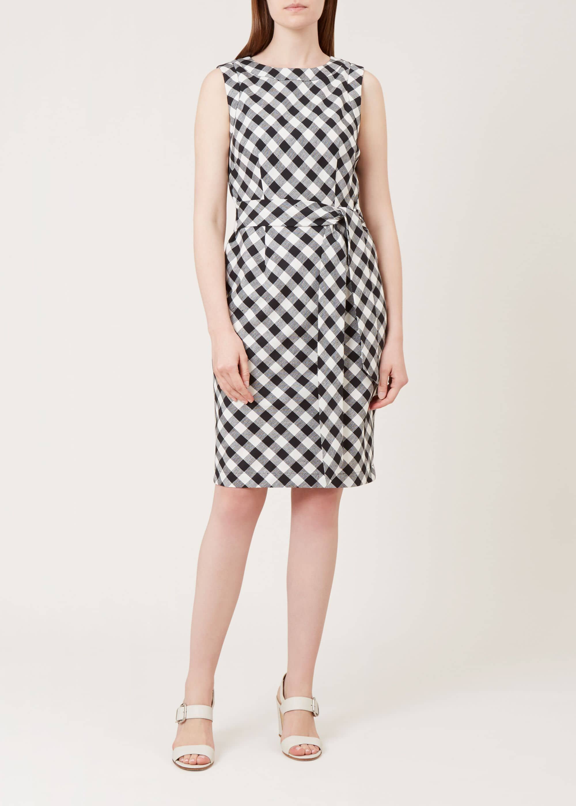 hobbs checked dress