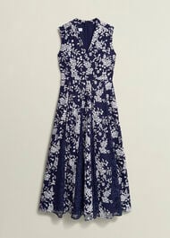Quin Embroidered Dress, Midnight Ivory, hi-res