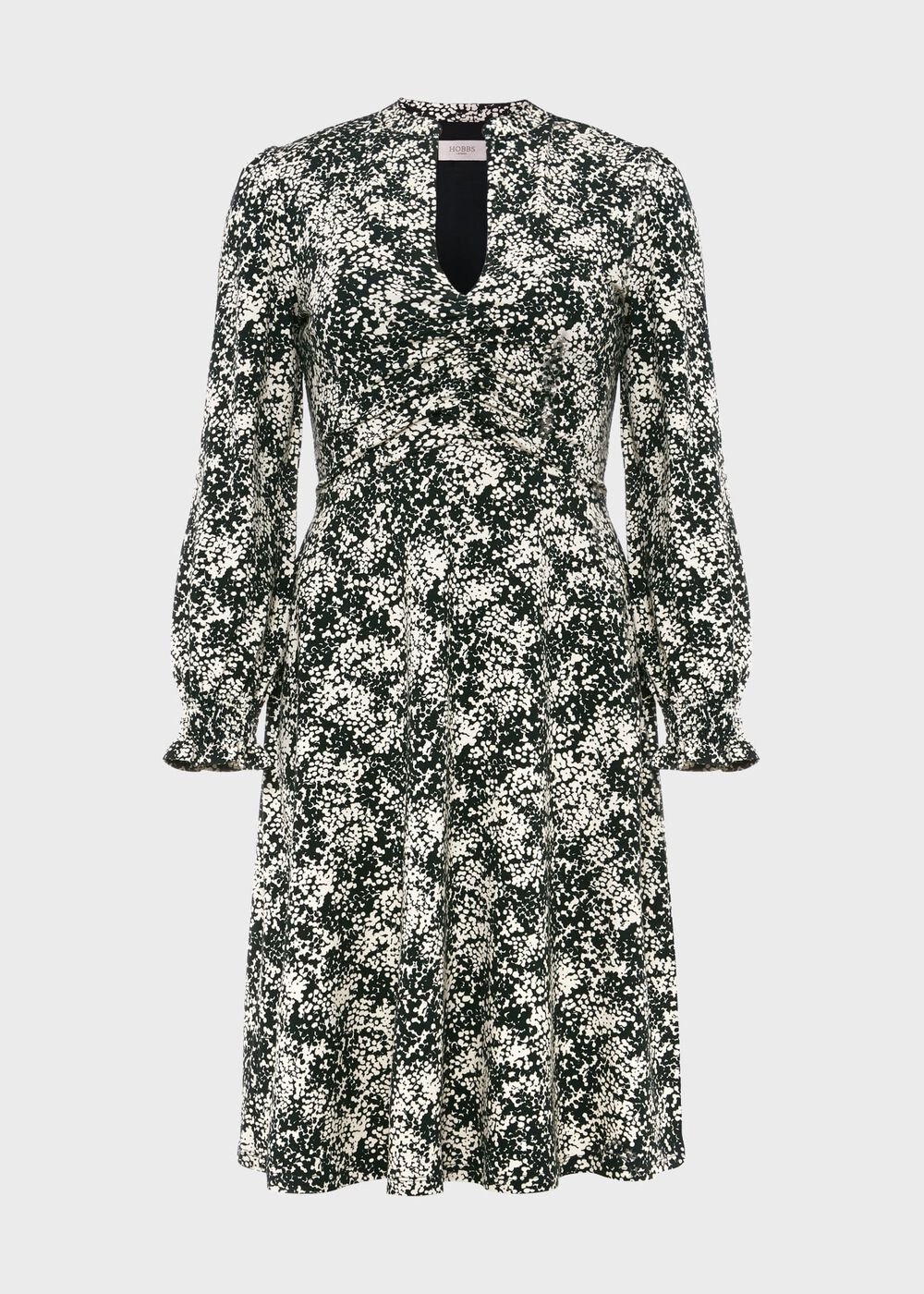 Clemence Dress, Green Cream, hi-res