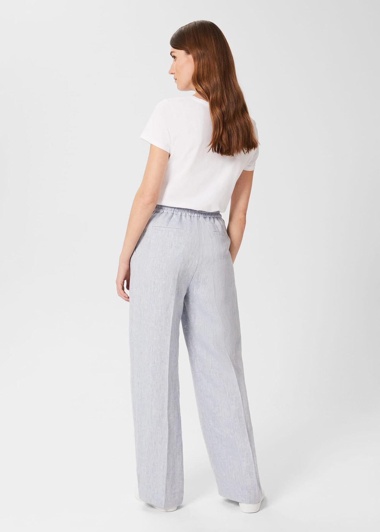 Maeve Linen Pants, Pale Blue, hi-res