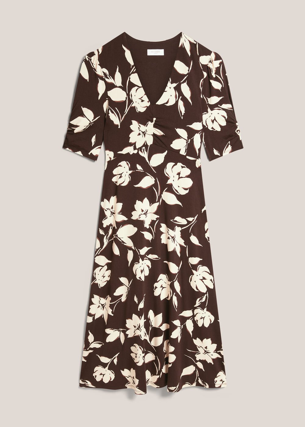 Peyton Jersey Dress, Brown Sandstone, hi-res