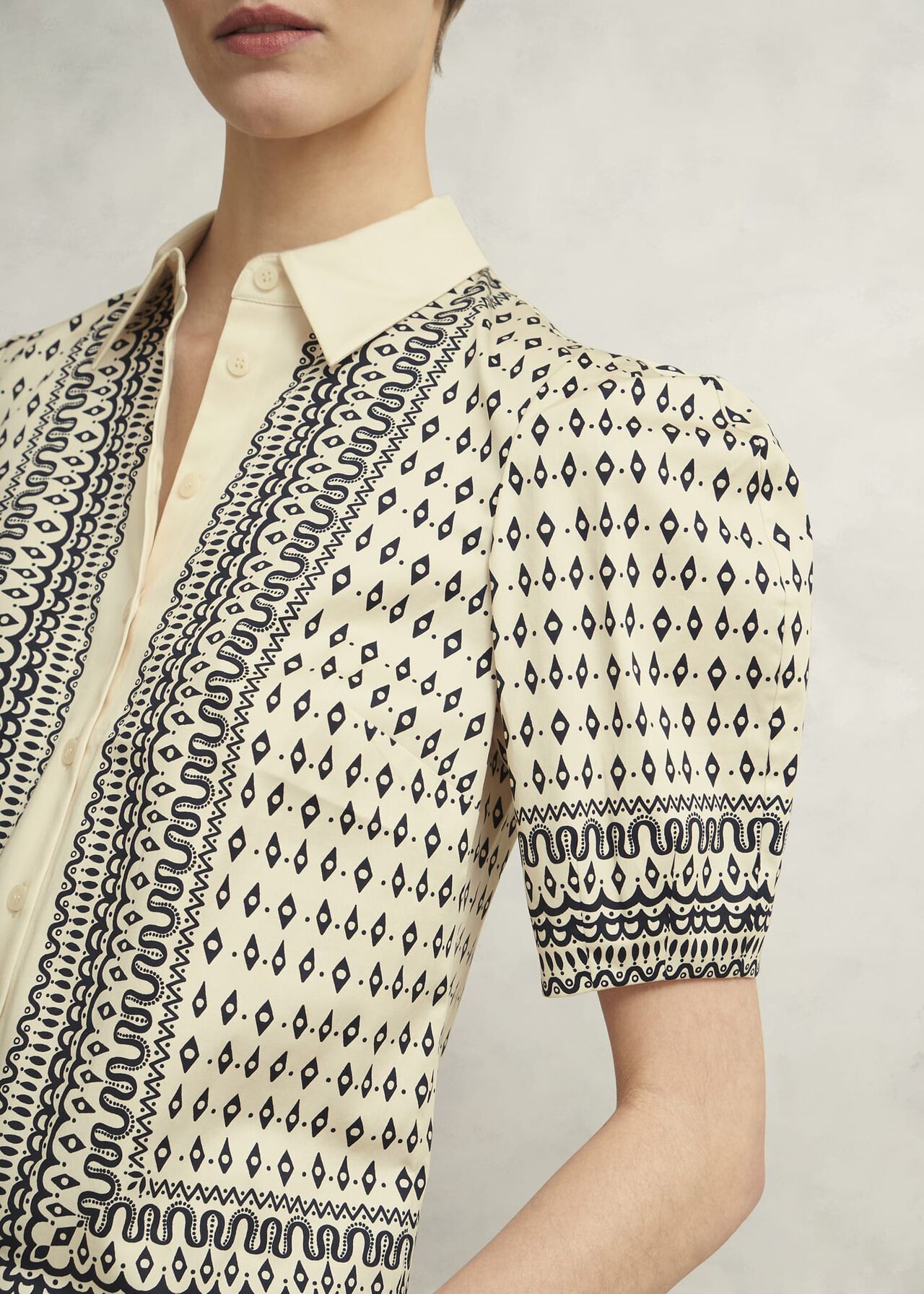 Suri Shirt, Cream Navy, hi-res