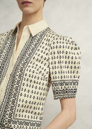 Suri Shirt, Cream Navy, hi-res