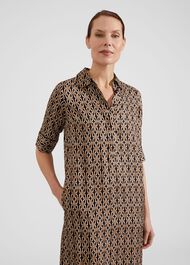 Marciella Dress, Black Camel, hi-res