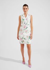 Suzanna Tweed Dress, Ivory Multi, hi-res