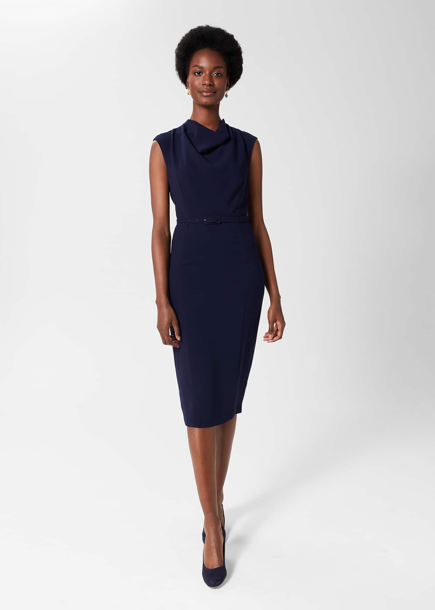 Navy dress hobbs shop