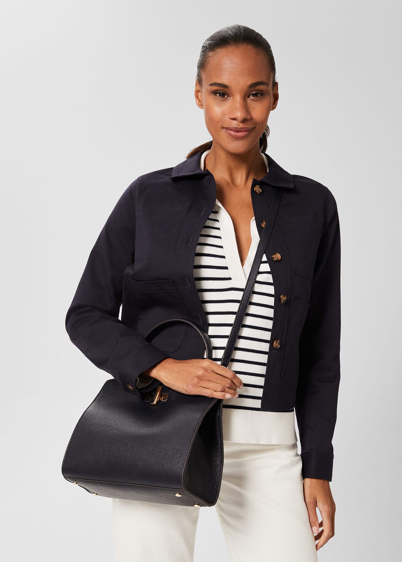 Highland Crossbody Bag, Navy, hi-res