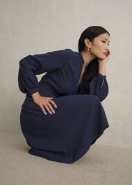 Lettie Dress, Midnight Navy, hi-res