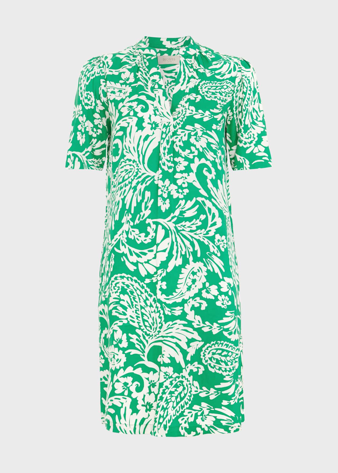 Lucille Dress, Green Ivory, hi-res