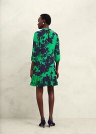 Georgia Dress, Green Navy, hi-res