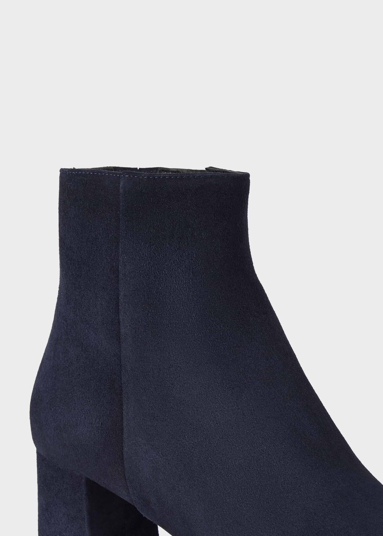Imogen Leather Ankle Boots, Navy, hi-res
