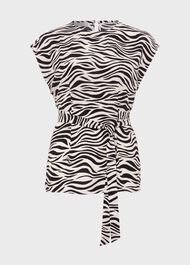 Yacine Top, Cream Black, hi-res